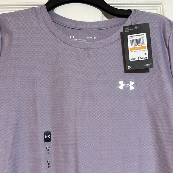 Brand new with tags Lavender Women’s Under Armour shirt! - Picture 2 of 4